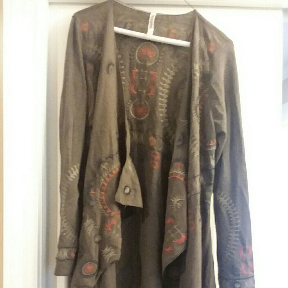Tribal printed Sweater/shaw